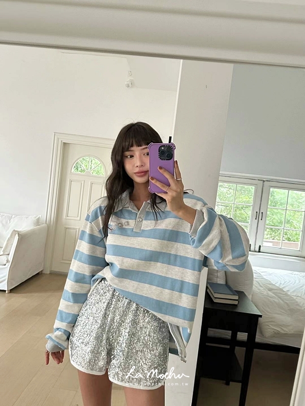 亮片滾邊短褲
